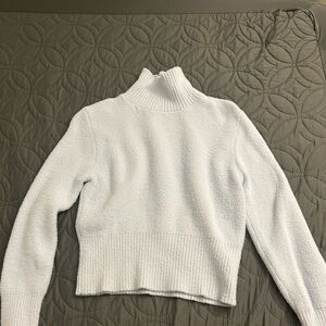 Zara Light Gray Turtleneck Sweater